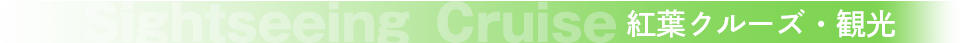 観光・紅葉クルーズ