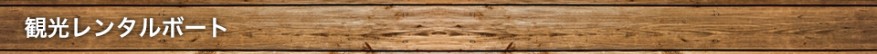 観光レンタルボート
